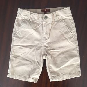 7 for all Mankind khaki boys shorts